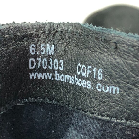 Born Women's Size 6.5M Cross Black Leather Fringe Side Zip Ankle Boots D70303 - Picture 13 of 14